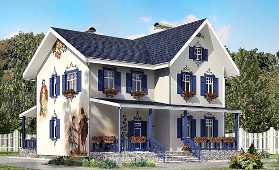 180-003-R Two Story House Plans, modest House Online | Проекты домов от House Expert