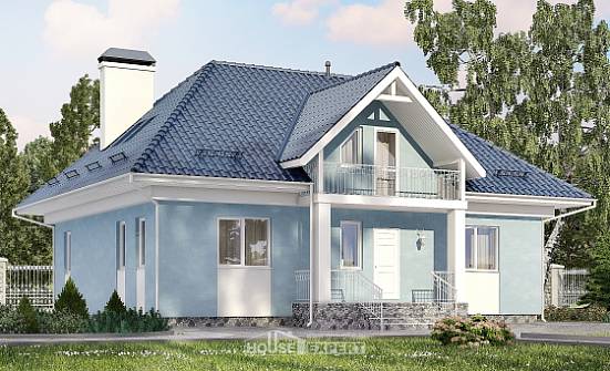 200-002-R Two Story House Plans with mansard, luxury Architect Plans | Проекты домов от House Expert