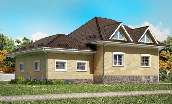 400-001-R Three Story House Plans with mansard and garage, beautiful Custom Home | Проекты домов от House Expert