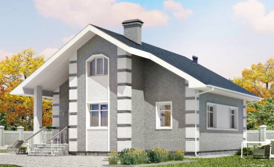 115-001-L Two Story House Plans and mansard, compact Blueprints | Проекты домов от House Expert