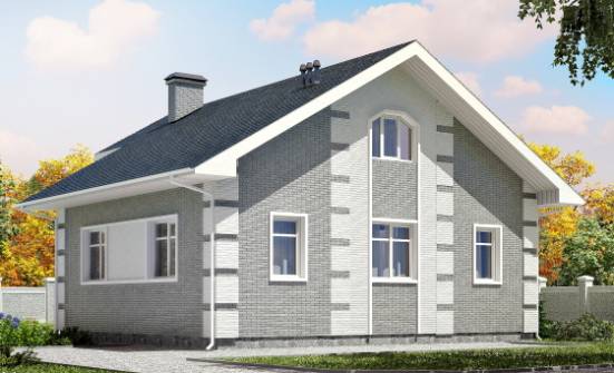 115-001-L Two Story House Plans and mansard, compact Blueprints | Проекты домов от House Expert