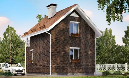 045-001-L Two Story House Plans with mansard roof, little Architect Plans | Проекты домов от House Expert