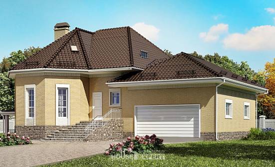 400-001-R Three Story House Plans with mansard and garage, beautiful Custom Home | Проекты домов от House Expert