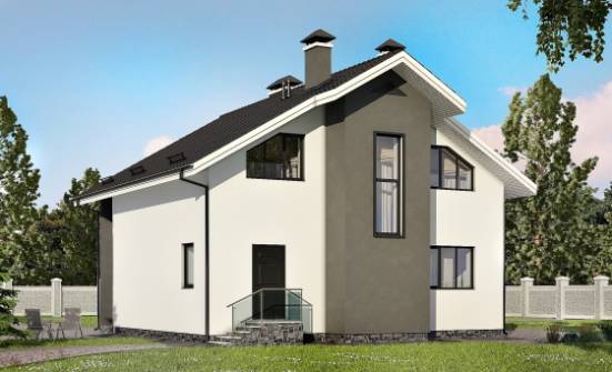 150-005-L Two Story House Plans and mansard, the budget Drawing House | Проекты домов от House Expert