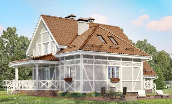 160-003-L Two Story House Plans and mansard, the budget Online Floor | Проекты домов от House Expert