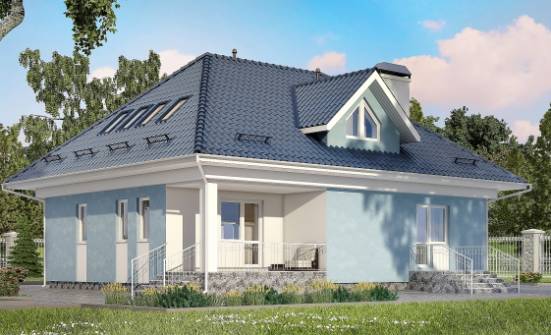 200-002-R Two Story House Plans with mansard, luxury Architect Plans | Проекты домов от House Expert