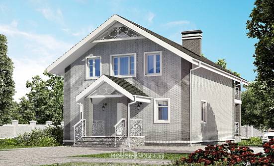 150-007-R Two Story House Plans with mansard roof, a simple Cottages Plans | Проекты домов от House Expert