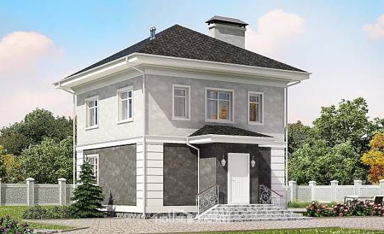 090-003-R Two Story House Plans, cozy House Building | Проекты домов от House Expert