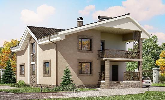 210-003-R Two Story House Plans with mansard roof, best house House Building | Проекты домов от House Expert