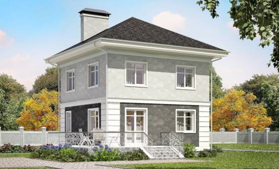 090-003-R Two Story House Plans, cozy House Building | Проекты домов от House Expert