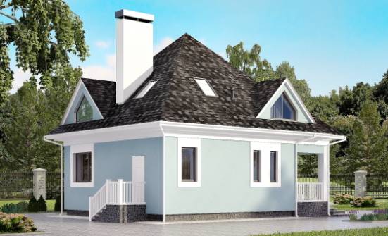 110-001-L Two Story House Plans with mansard, cozy Ranch | Проекты домов от House Expert